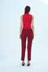 CHECKERED FABRIC CIGARETTE TROUSERS - Barrus London